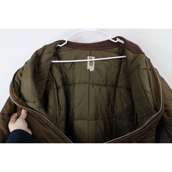 Vtg 70s 80s Bob Allen Mens XL Thrashed Suede Trim Shooting Hunting Jacket USA - Picture 15 of 16